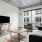 living room with couch and coffee table and tv