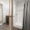 bathroom with shower and curtain